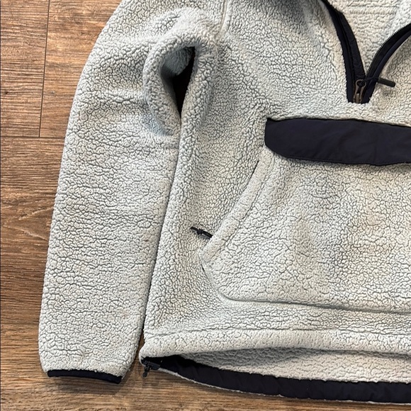 The North Face Women's XS Campshire Sherpa Hoodie Pullover Plush Soft Green Mint - Picture 6 of 13